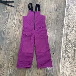 Kids Burton snow bibs.